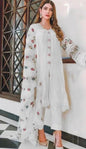DHANAK Off white with Chiken Kari & Embroidery