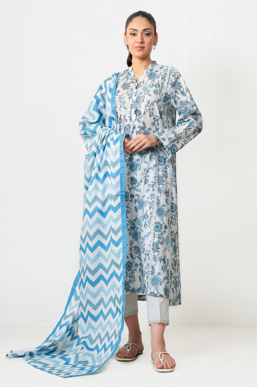FARASHA - DIGITAL PRINTED LAWN 3p unstitched