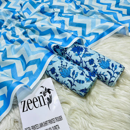 FARASHA - DIGITAL PRINTED LAWN 3p unstitched