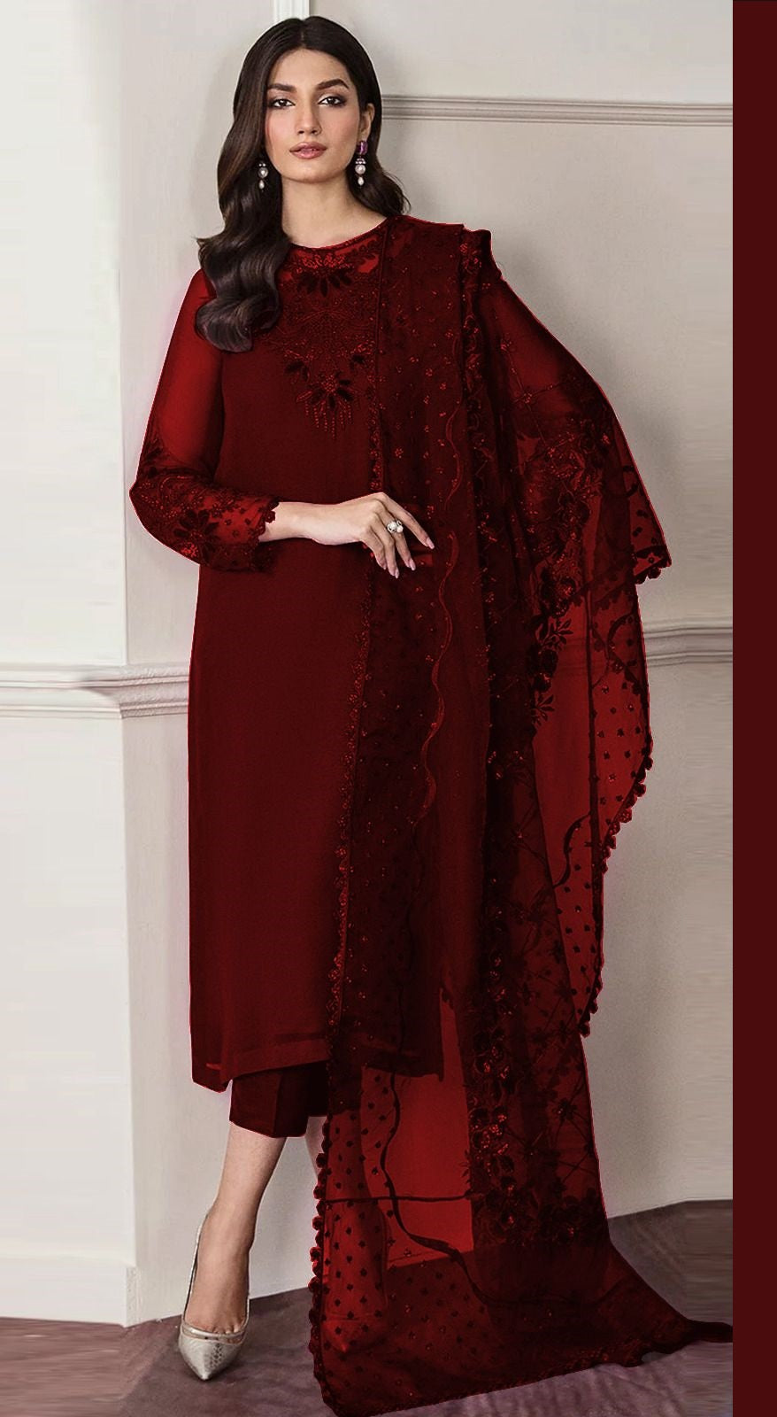 Baroque Shiffon - Replica Alnisa embroidery collection