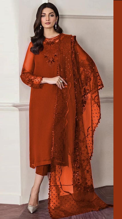 Baroque Shiffon - Replica Alnisa embroidery collection