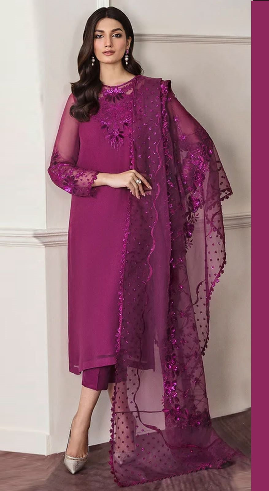 Baroque Shiffon - Replica Alnisa embroidery collection